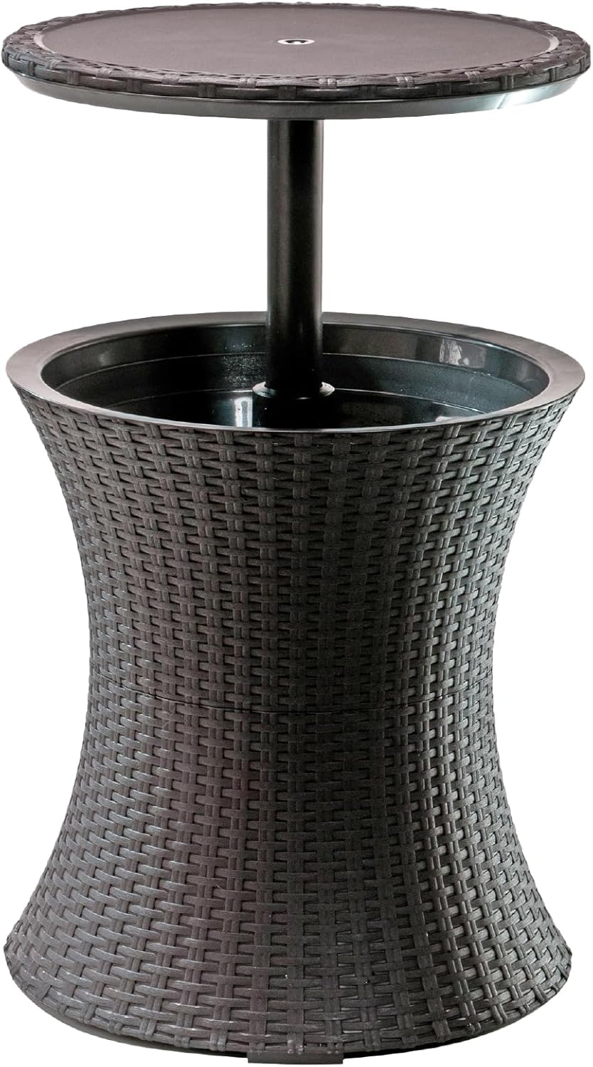 Keter Pacific Cool Bar Outdoor Patio Side Table